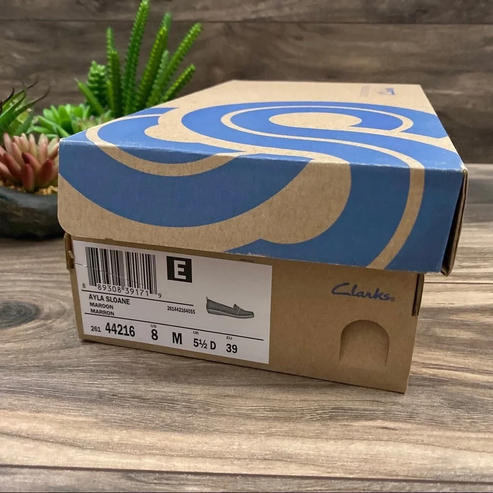 NIB Clarks Ayla Sloane Slip On Comfort Loafer